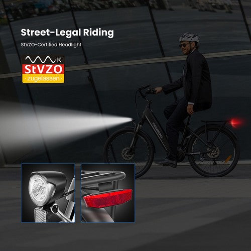 Elektrinis dviratis Touroll MA1 250 W vidutinės pavaros variklis Elektrinis dviratis Touroll MA1 250 W vidutinės pavaros variklis